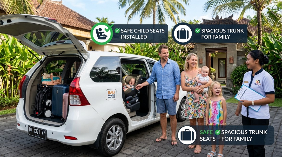 Renting a Car in Bali with Kids: Child Seats, Best Car Types, and What to Ask Before Booking