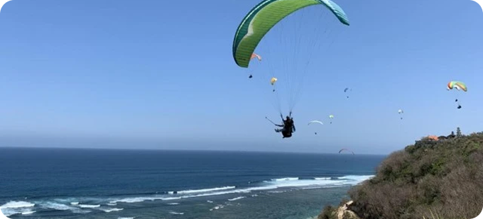 Paragliding in Bali